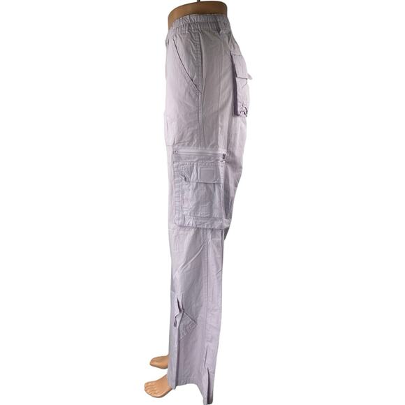 Pacsun Low Ruse Puddle Women's Purple Mid Rise Wide Leg Trousers Cargo Pants S - Picture 2 of 5